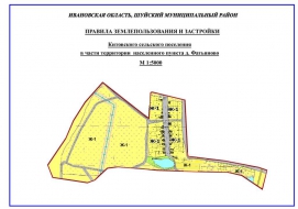 Правила землепользования и застройки Китовского сельского поселения в части территории населенного пункта д. Фатьяново