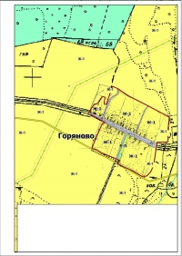 Карта градостроительного зонирования Горяново