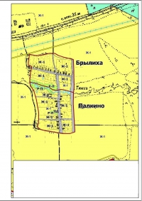 Карта градостроительного зонирования Брылиха, Палконо